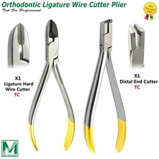 Dental Orthodontic Ligature Wire Cutter Distal End Cutter TC Ortho Pliers Set