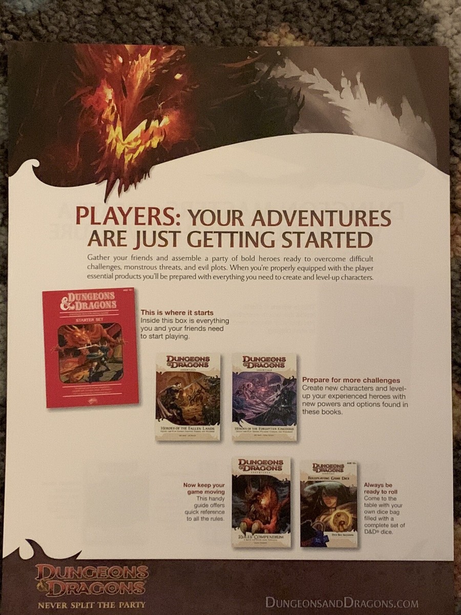 Dungeons and Dragons 4th Edition Game Day Promo Kit