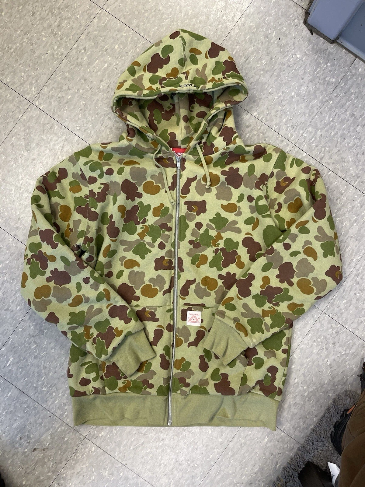 Supreme Zip Up sweat à capuche canard camouflage (FW09) rare