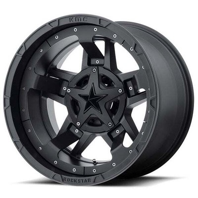 20x10'' XD Wheels XD827 Rockstar 3 Matte Black/Customize Option Off-Road (4 pcs)