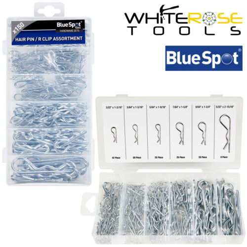 BlueSpot Assorted Hair Pin And R Clip Set 150pc DIY Workshop Storage Automotive