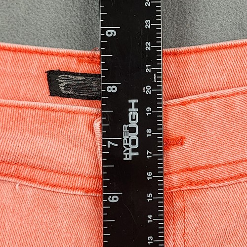 Zana Di Denim Jean Booty Shorts Girl's Size 7 Orange Daisy Dukes Juniors - Picture 5 of 7