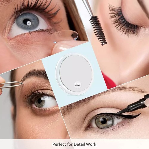 30X Vergrößerungsspiegel Saugnapf zur einfachen Montage, Verwendung für Make-up Spiegel - Bild 7 von 7