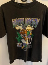 Vintage Manitoba Moose T-Shirt Hockey Winnipeg Jets TULTEX NHL AHL
