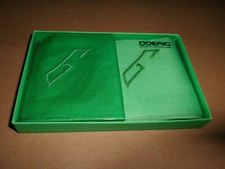 # #  2 Damen - Taschentücher  mit den Initialen 'G'  ~  zwei Grüntöne  # #