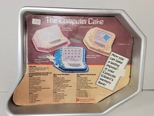 Vintage Computer Cake Pan 1984 With Paper Insert (missing Keyboard Part)