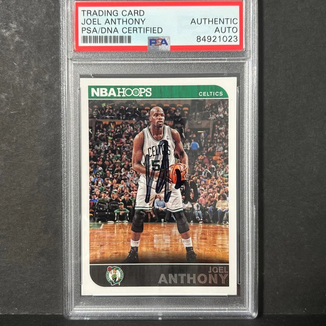 2014-15 NBA Hoops #241 Joel Anthony signierte Karte AUTO PSA Slabbed Celtics