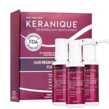 Keranique Hair Regrowth Treatment 2 Minoxidil 3-pack -Exp. 03/2020