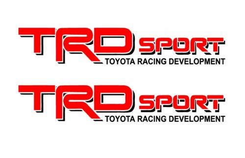 TRD Vinyl Decal  Vinyl Stickers 1 PAIR Toyota Sport Racing Truck 4x4 Red