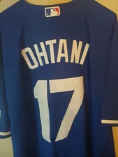 Shohei Ohtani #17 Mens XL Blue Los Angeles Dodgers Jersey - new