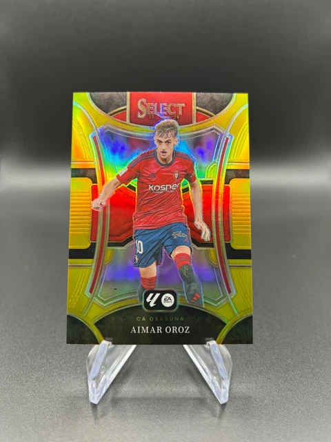 2023-24 Panini Select La Liga Aimar Oroz Gold Prizm - #119 SP 2/10