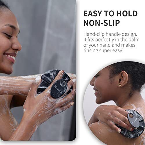 Silicone Body Scrubber 2 Pack Shower Bath Brush More Hygienic Than Traditiona... - Picture 4 of 7