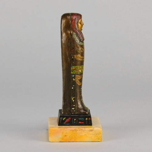 Early 20th Century Cold-Painted Bronze entitled "Erotic Mummy" by Franz Bergman - Picture 4 of 15