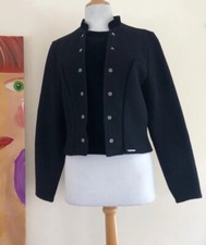 Geiger Sz 40 8/10 Black Lux Tracht Austria Boiled Wool Velvet Blazer Jacket