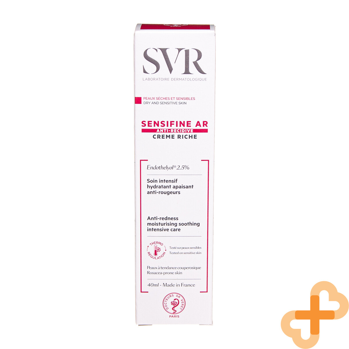 SVR Sensifine Anti-Redness Intense Moisturizing Soothing Sensitive Cream 40ml