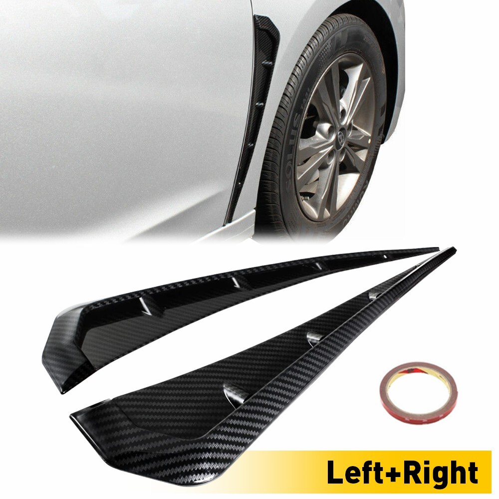 For 2016-2021 Honda Fiber Side Fender Civic Carbon Vent Air Wing Cover Trim US