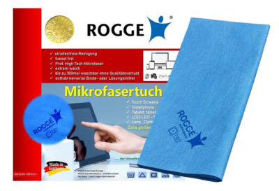 ROGGE Microfasertuch für LCD-TFT-LED.Plasma Displays, ca. 38x40 cm