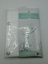 Shower Liner Heavy Weight Peva 70" X 72" Hampton Bay White