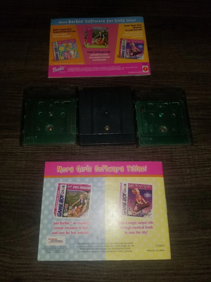 Barbie Ocean Discovery & Pet Rescue Nintendo Game Boy Color Kelly Club w 2 Books - Image 2 of 4