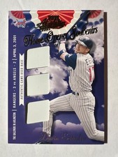 2001 Absolute Home Opener Souvenirs Triple #OD25 Darin Erstad #'d 27/75 Angels