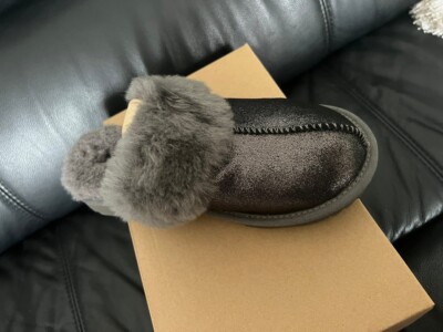 ☆関税込☆UGG★UGG Spaceslider Slipper★Silver★ UGG Hi Shine Spaceslider Slide Silver (Women's) - 1149033