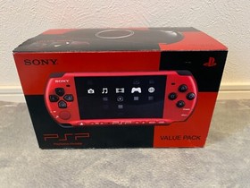 Sony PlayStation Portable PSP 3000 Black/Red Value Pack PSPJ-30026 Exc