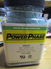 16-14 AWG Blue Polyolefin Sealed Solder Butt Splice Connector QTY 100