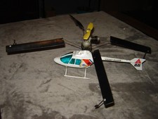 Vintage Cox Coast Guard Air Sea Rescue Gas Powered Helicopter Untested VG Cond