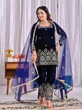 Bollywood Designer Ethnic Salwar Kameez Indian Beautiful Pakistani Velvet Suit