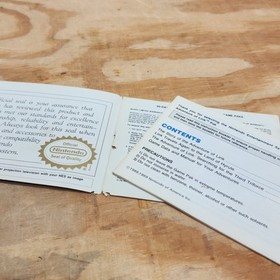 Zelda II 2 The Adventure of Link DAMAGED Instruction Booklet NES Manual ONLY