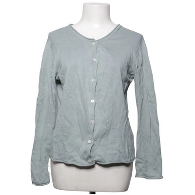Elise Gug, Strickjacke, Damen, Größe: 38, Grau/Grün, Kaschmir/Baumwolle #zik