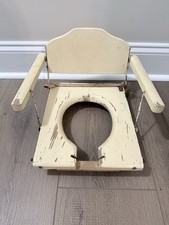 Child Wooden Baby Seat Potty Training Chair Folding Antique Movie Prop Decor
