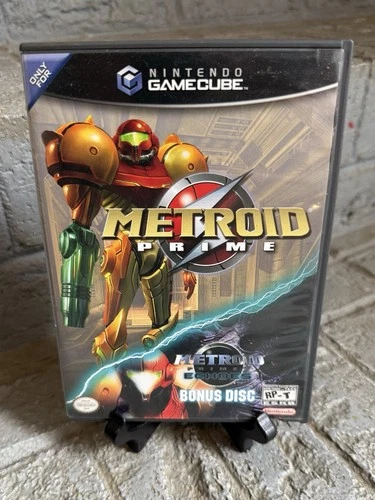 Metroid Prime Nintendo GameCube Complete CIB with Echoes Bonus Disc