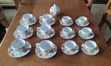 Servizio Thun Country da 12 Completo 6 Tazze Thè + 6 Tazzine Caffè + Zuccheriera