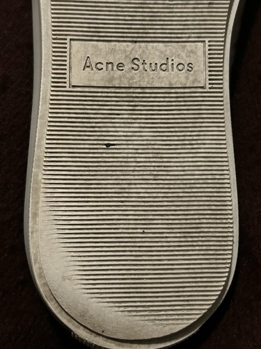 ACNE STUDIOS GRAIN LEATHER SNEAKERS, WHITE. SIZE 6 WOMEN TRAINERS - Afbeelding 10 van 11