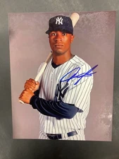AUSTIN JACKSON SIGNED 8X10 PHOTO NEW YORK YANKEES BASEBALL AUTOGRAPH AUTO COA