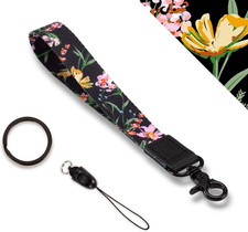 Key Phone Wristlet Strap, Hand Wrist Key Chain Lanyard with Ring, Cool Women Wri