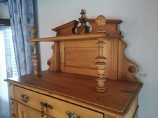 Vertiko, Weichholz, antik, 2-türig