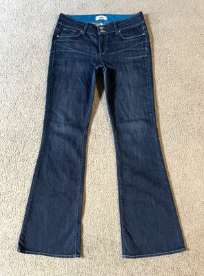 Paige Hidden Hills Women's Flare Blue Jeans - Tagged 31 - Measured 32 x 34