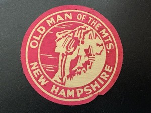 Vintage New Hampshire Patch Old Man Of The Mountain 