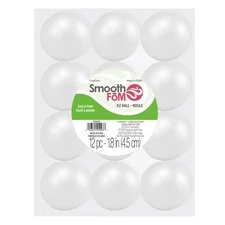 FloraCraft SmoothFoM Ball 12/Pkg-1.8"