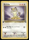 Pokemon Cards Meowth 56/64 1st Edition Jungle WOTC Common NM