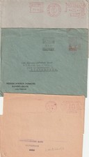 51) NETHERLANDS  2x COVERS + WRAPPER 1928 / 1940  NICE MACHINE CANCELS