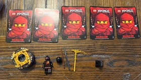 LEGO NINJAGO 9572 Spinner Set NRG Cole 9572 Golden Weapon 5 Trading Cards RARE