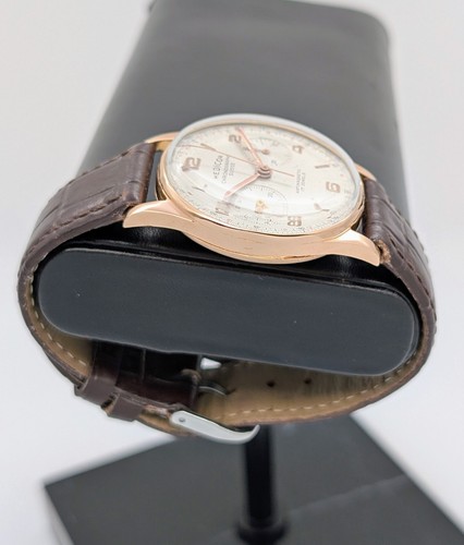 Hedicor Chronographe Suisse Réf. 3909 Ø36mm Blanc/Cadran Montre Vintage #1595 - Photo 5 sur 10