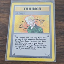Wizards of the Coast Pokemon TCG Lt. Surge 101/132 Gym Heroes Rare Unlimited on eBay