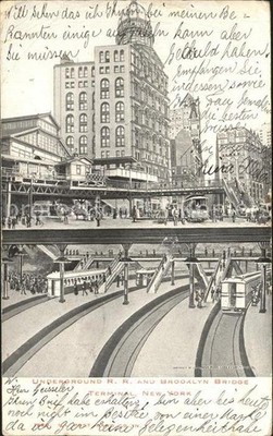 U-Bahn Subway Underground Underground R.R. Brooklyn Bridge Termin