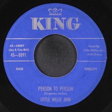 LITTLE WILLIE JOHN: person to person / until you do KING 7" Single 45 RPM