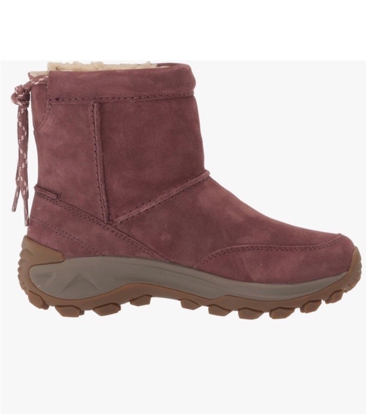 Merrell Marron Women’s Winter Pull On Suede Boots Size 6.5 Mauve Purple