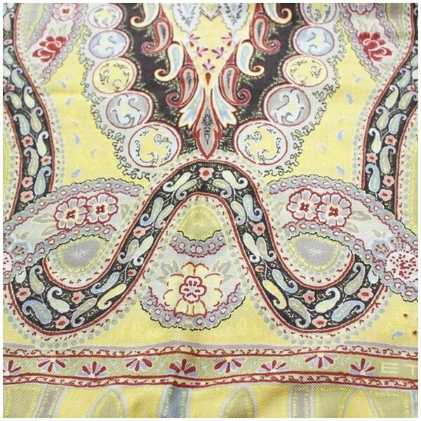 Authentic Etro Wool and Silk Rectangular Stole wi… - image 7